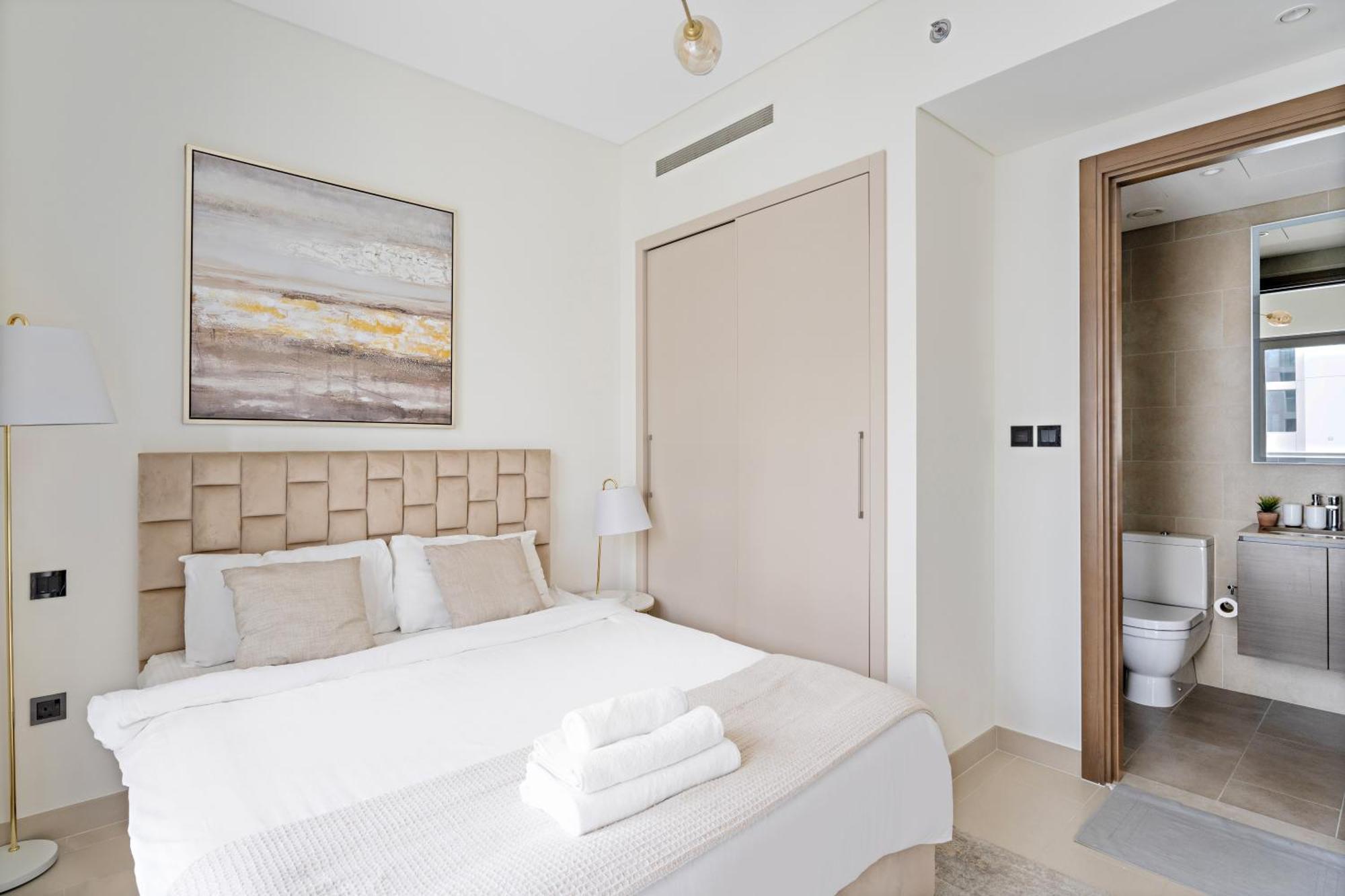 Beautiful 2 Bedroom Next To Business Bay - Sobha Creek Vista Dubai Exterior foto